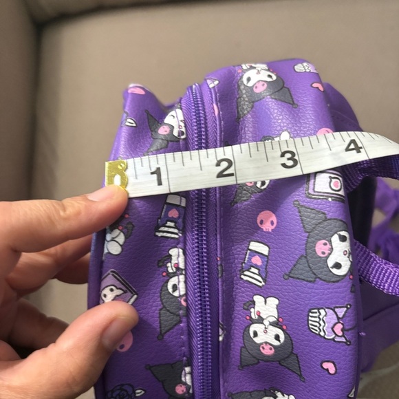 Kuromi Kids Backpack and Coin Pouch in Purple - Picture 8 of 8
